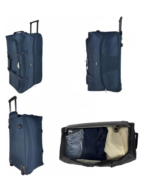 Sac de voyage avec roulettes 70L  64cm - Kiabi