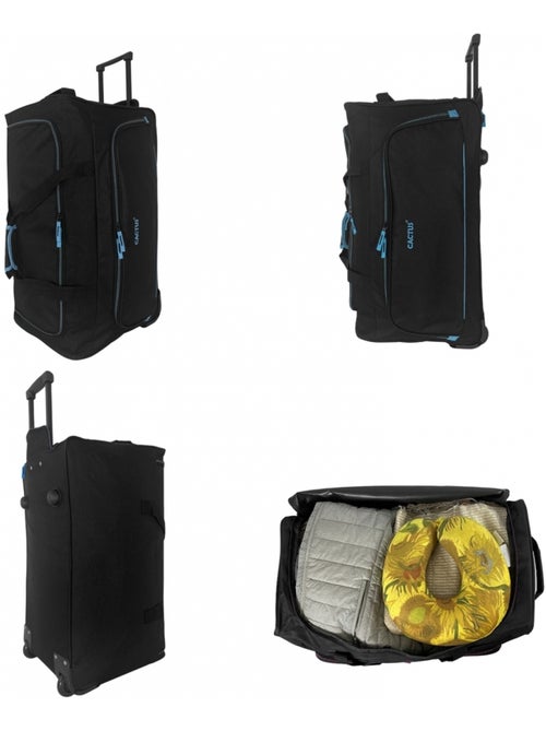 Sac de voyage avec roulettes 70L  64cm - Kiabi