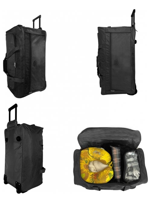 Sac de voyage avec roulettes 70L  64cm - Kiabi