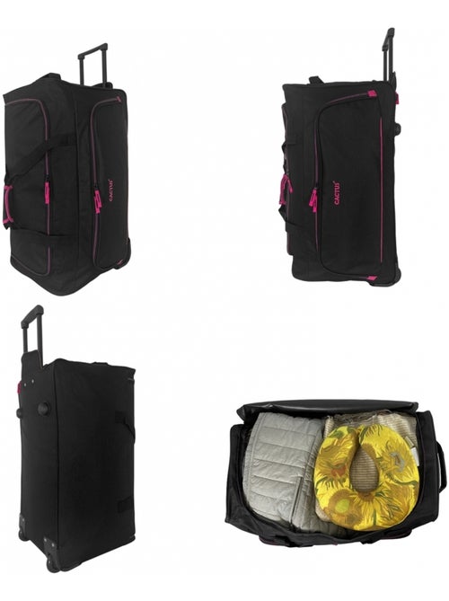 Sac de voyage avec roulettes 70L  64cm - Kiabi