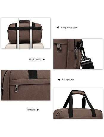 Sac de voyage cabine 35x20x20 cm 14 l trolley - kono
