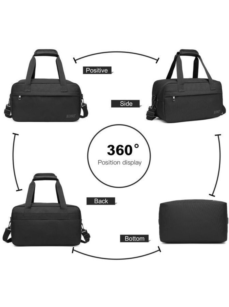 Sac de voyage cabine 35x20x20 cm 14 l trolley - kono Noir - Kiabi