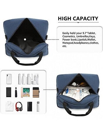 Sac de voyage cabine 35x20x20 cm oxford poignée trolley - kono