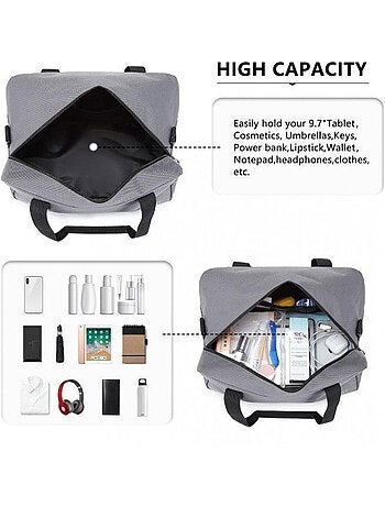 Sac de voyage cabine 35x20x20 cm oxford poignée trolley - kono