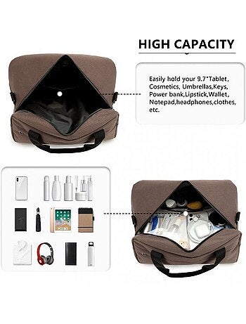 Sac de voyage cabine 35x20x20 cm oxford poignée trolley - kono