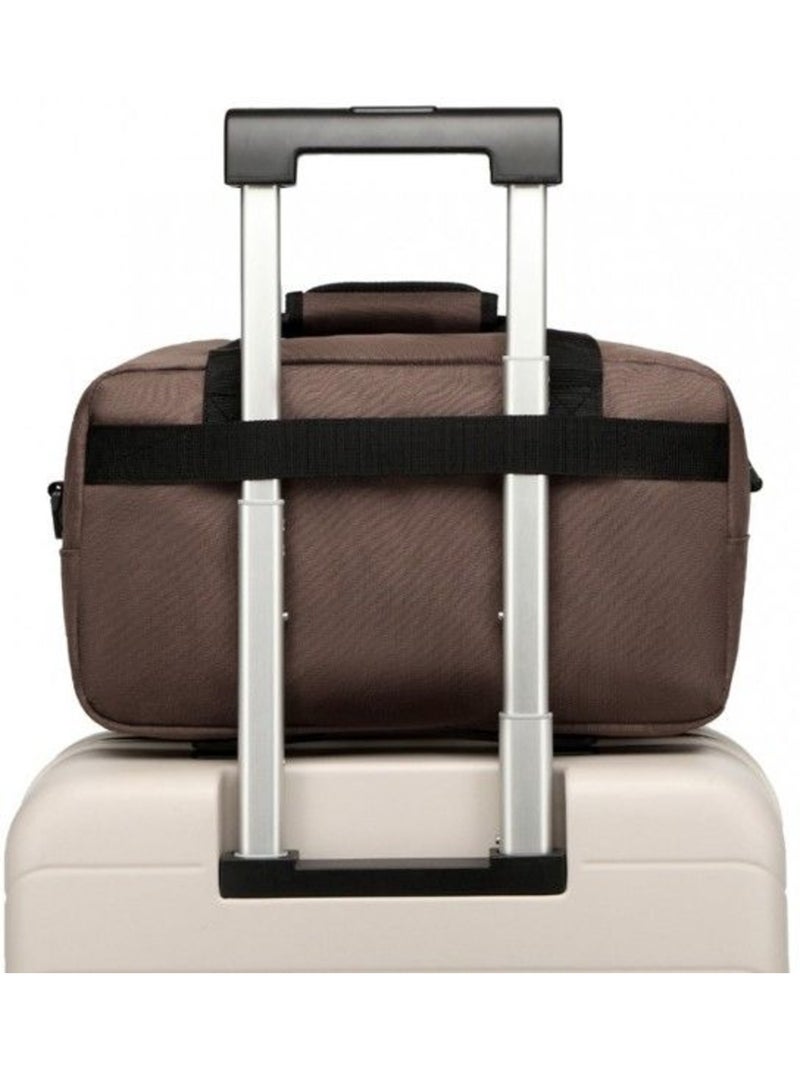 Sac de voyage cabine 35x20x20 cm oxford poignée trolley - kono Marron - Kiabi