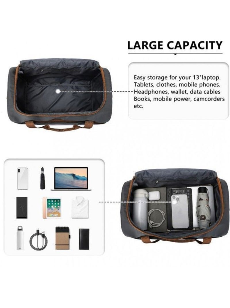 Sac de voyage cabine 40x20x25 cm 20 l housse intégrée - kono Gris - Kiabi