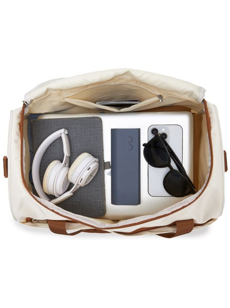 Sac de voyage cabine 40x20x30 cm 24 l bandoulière - kono Beige - Kiabi