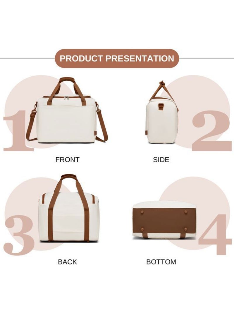 Sac de voyage cabine 40x20x30 cm 24 l bandoulière - kono Beige - Kiabi