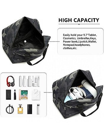 Sac de voyage cabine 40x25x20 cm 20 l pliable imperméable - kono