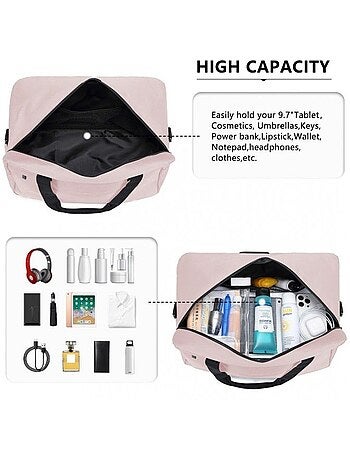 Sac de voyage cabine 40x25x20 cm 20 l poignée trolley - kono