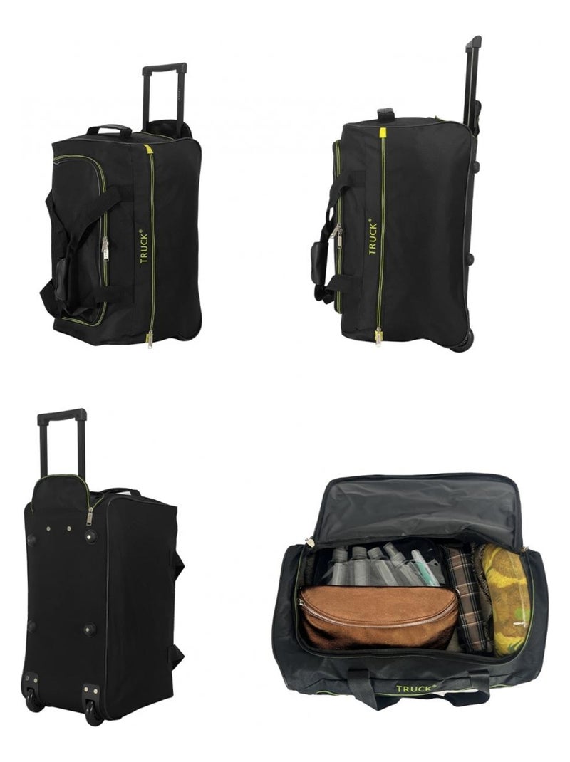Sac de voyage cabine avec roulettes 34L  50.50cm Noir - Kiabi