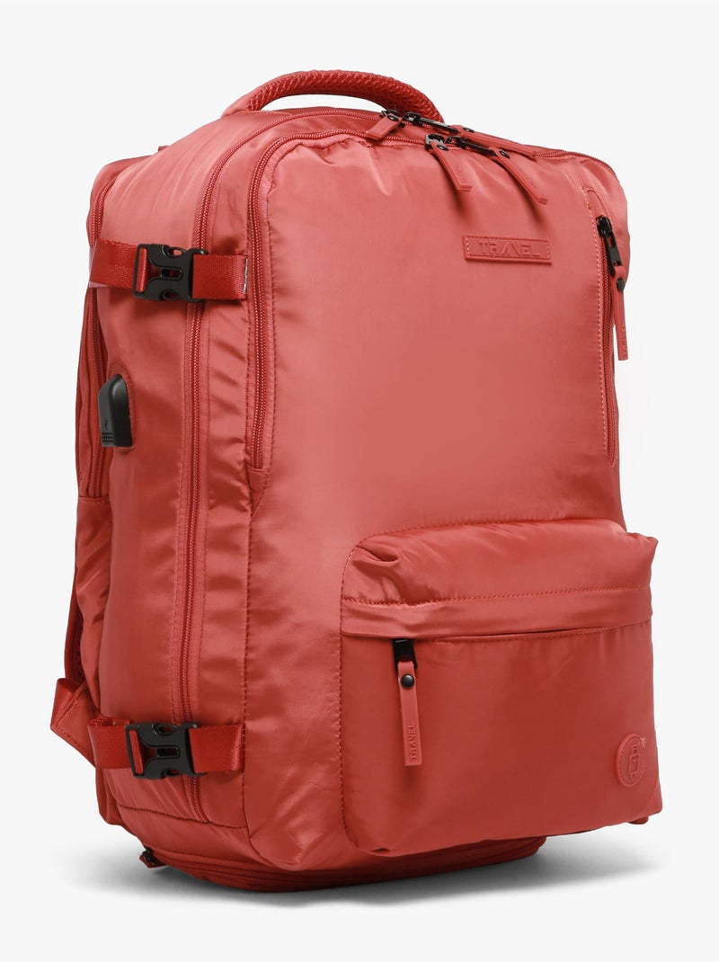Sac de voyage cabine sac à dos outlander travel nylon Blanc Marron - Kiabi