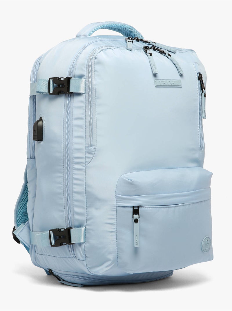 Sac de voyage cabine sac à dos outlander travel nylon Bleu gris - Kiabi