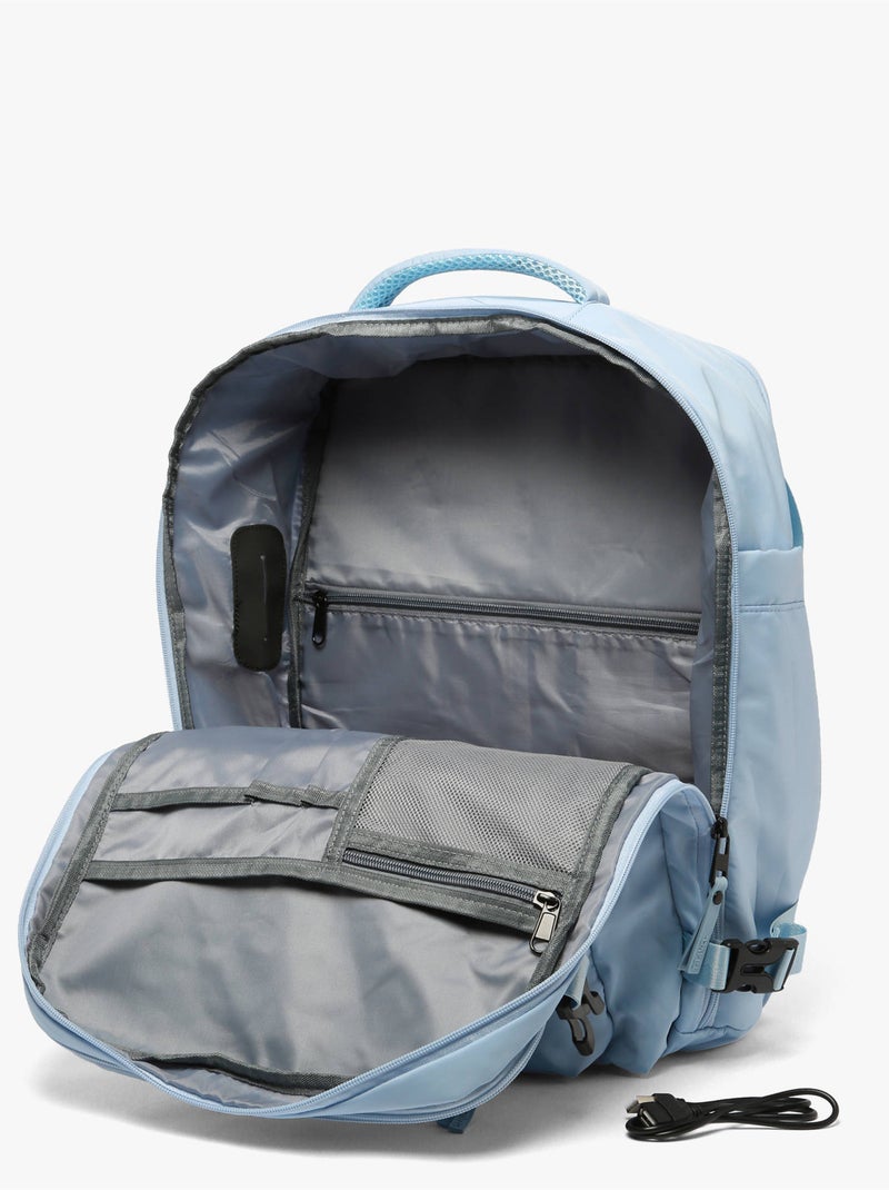 Sac de voyage cabine sac à dos outlander travel nylon Bleu gris - Kiabi