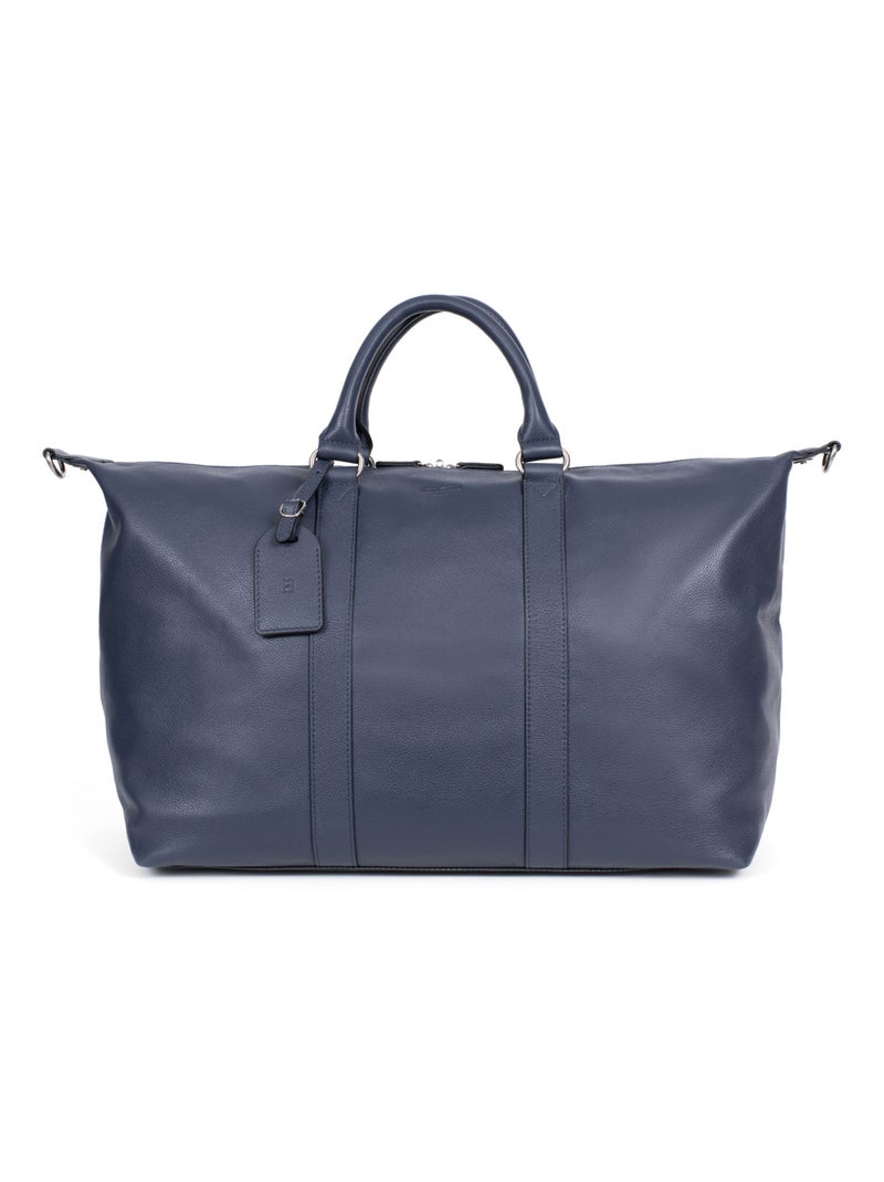 Sac de voyage  Cuir CONFORT Bleu marine - Kiabi