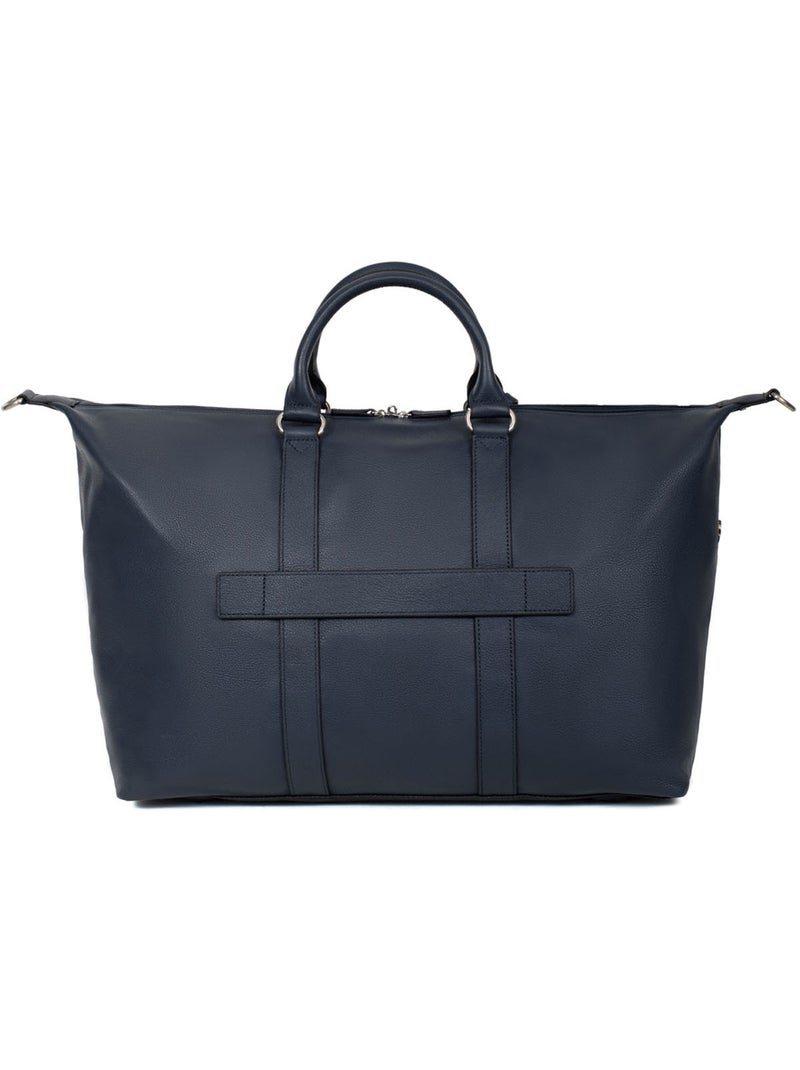 Sac de voyage  Cuir CONFORT Bleu marine - Kiabi