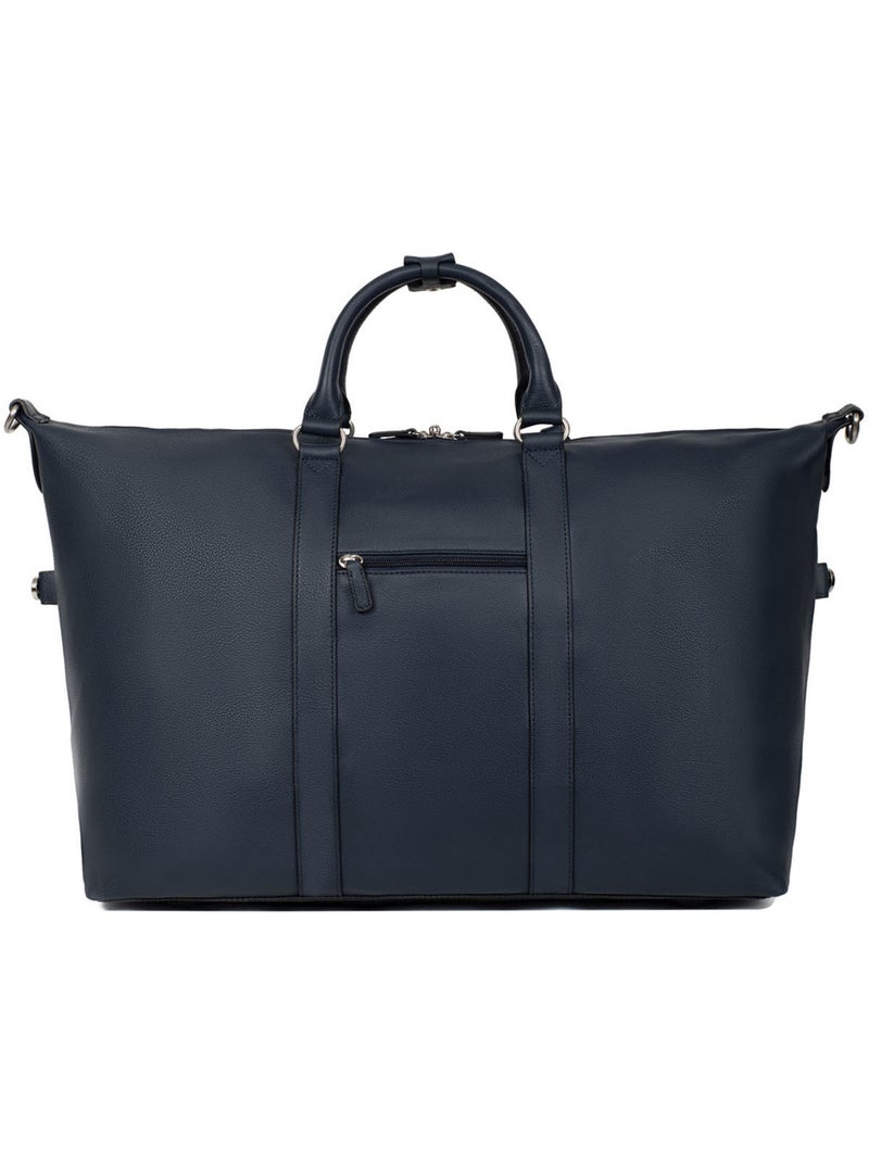 Sac de voyage  Cuir CONFORT Bleu marine - Kiabi