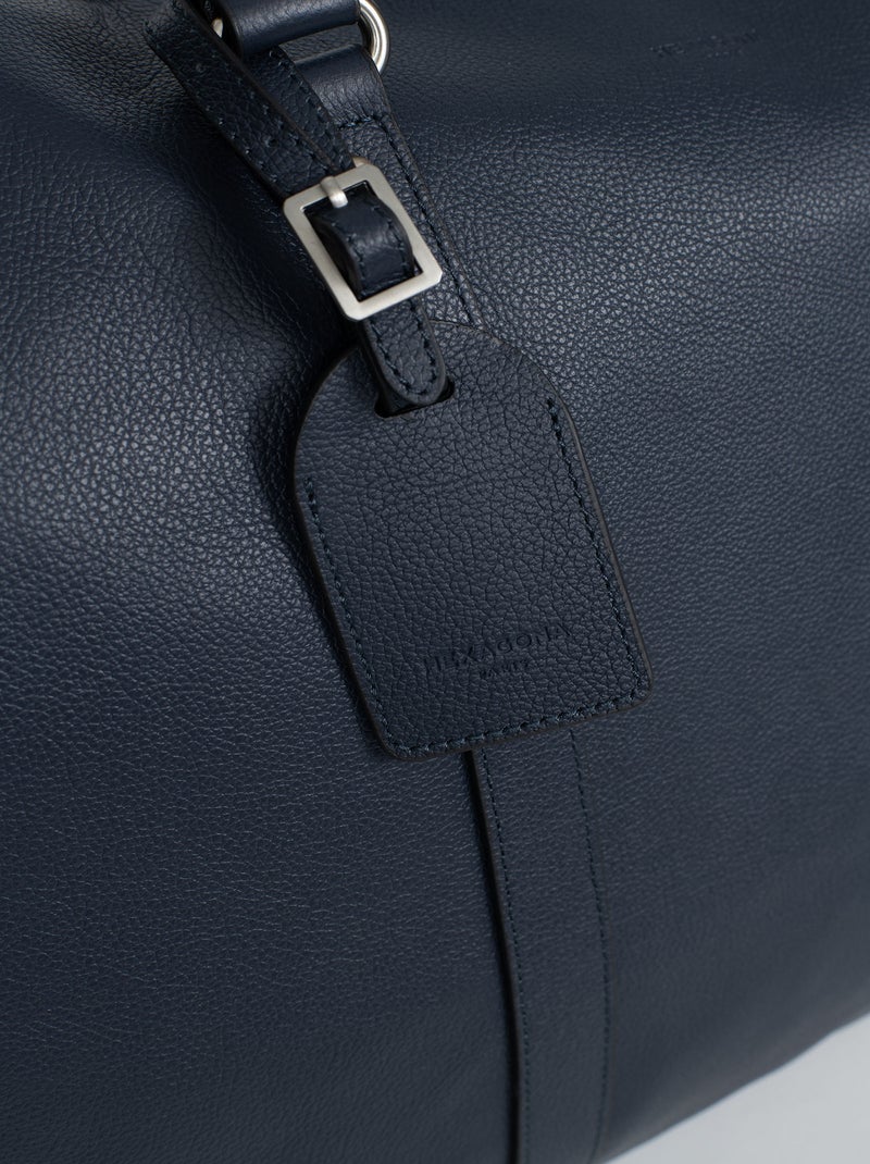 Sac de voyage  Cuir CONFORT BUSINESS Bleu marine - Kiabi