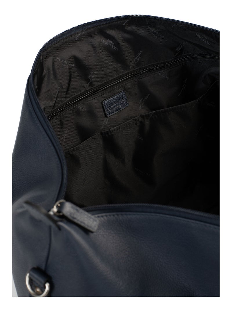 Sac de voyage  Cuir CONFORT BUSINESS Bleu marine - Kiabi