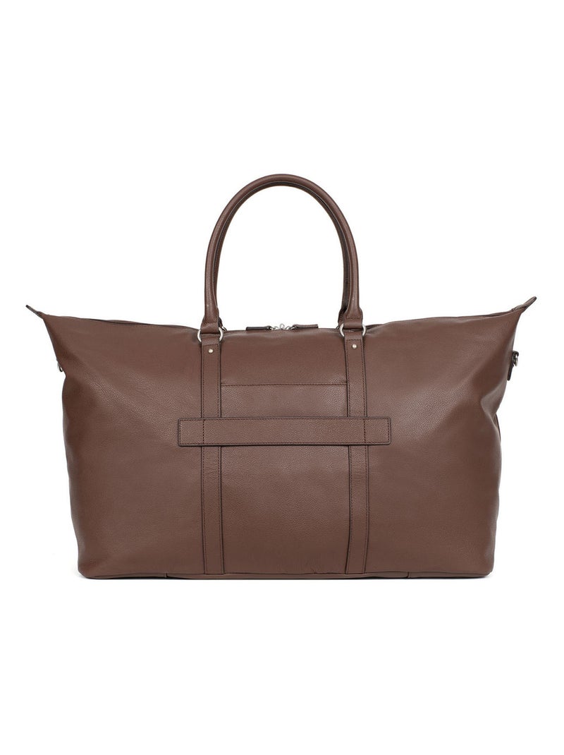 Sac de voyage  Cuir CONFORT BUSINESS Marron chocolat - Kiabi