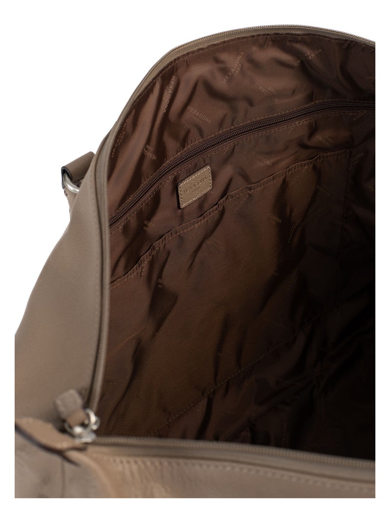 Sac de voyage  Cuir CONFORT BUSINESS Marron glacé - Kiabi