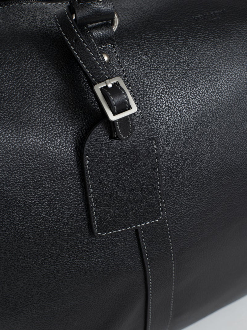 Sac de voyage  Cuir CONFORT BUSINESS Noir - Kiabi