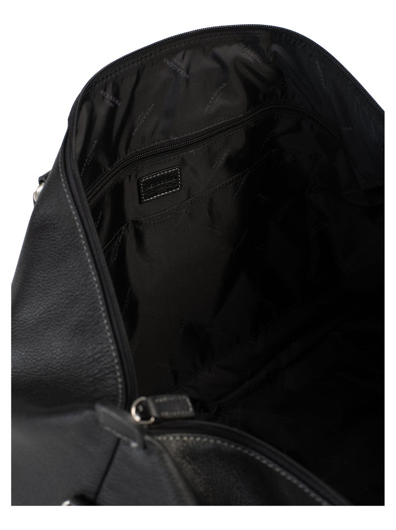 Sac de voyage  Cuir CONFORT BUSINESS Noir - Kiabi