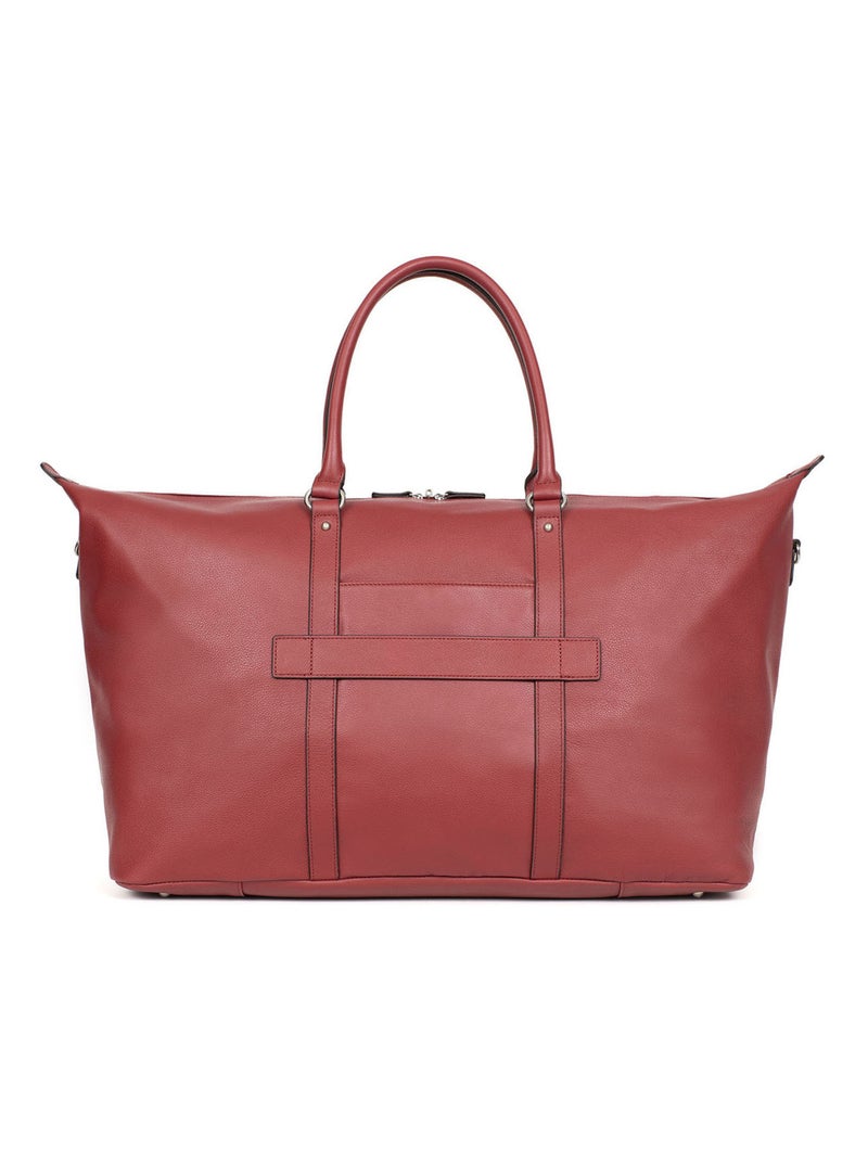 Sac de voyage  Cuir CONFORT BUSINESS Rouge foncé - Kiabi