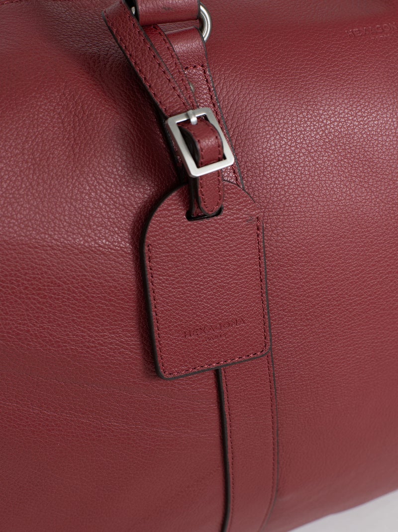 Sac de voyage  Cuir CONFORT BUSINESS Rouge foncé - Kiabi