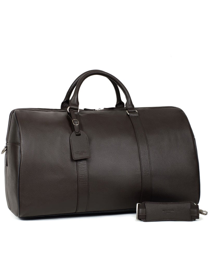 Sac de voyage  Cuir CONFORT Marron foncé - Kiabi