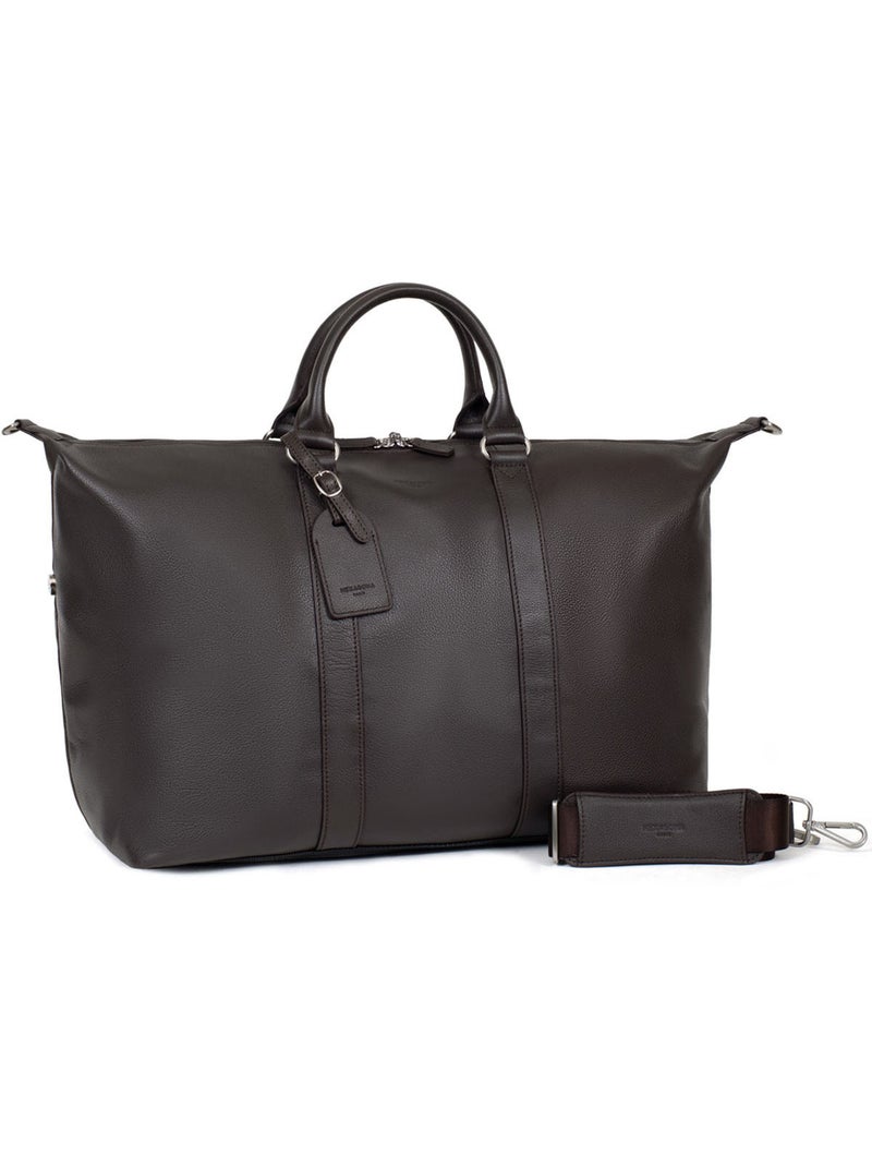 Sac de voyage  Cuir CONFORT Marron foncé - Kiabi