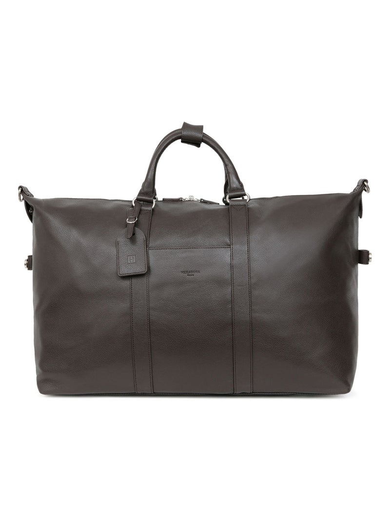 Sac de voyage  Cuir CONFORT Marron foncé - Kiabi