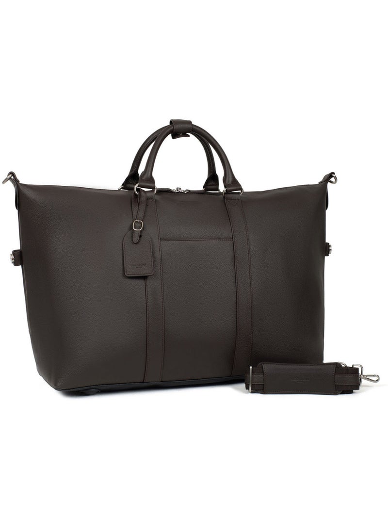 Sac de voyage  Cuir CONFORT Marron foncé - Kiabi