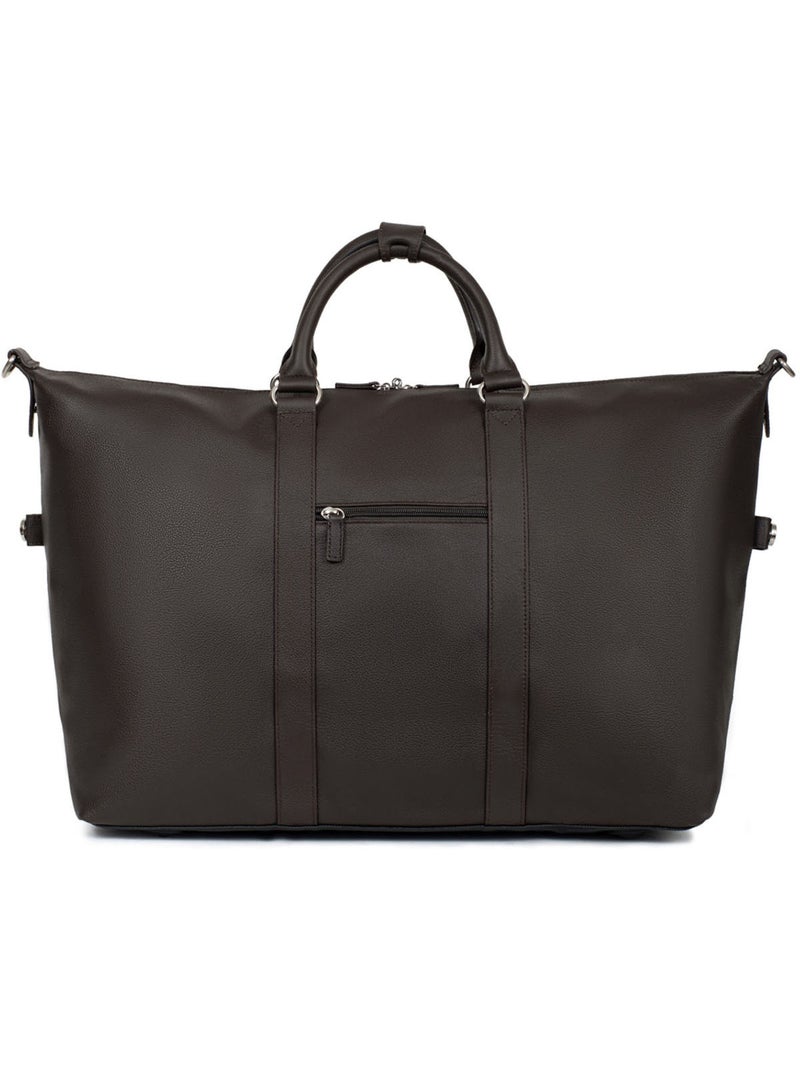 Sac de voyage  Cuir CONFORT Marron foncé - Kiabi