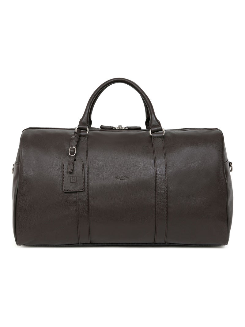 Sac de voyage  Cuir CONFORT Marron foncé - Kiabi