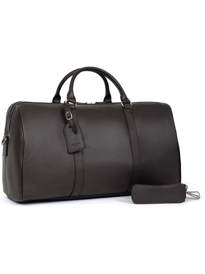 Sac de voyage  Cuir CONFORT Marron foncé - Kiabi
