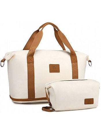 Sac de voyage duffel 40x22x30 cm sec/humide avec trousse - kono