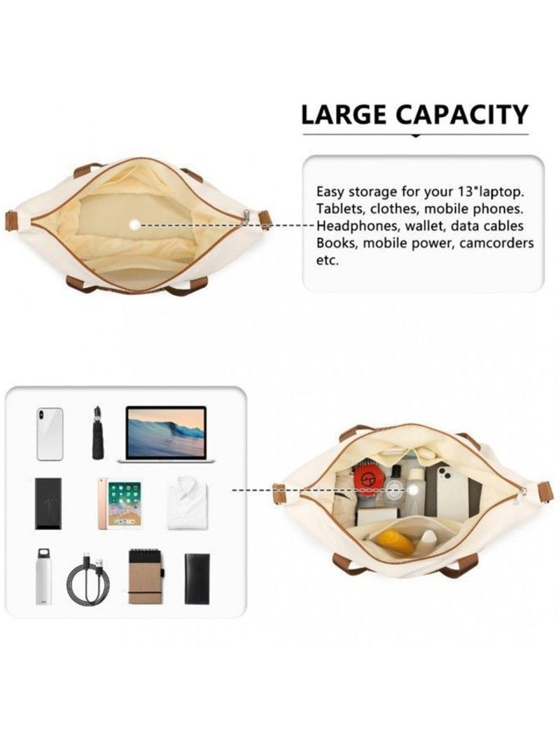 Sac de voyage duffel 40x22x30 cm sec/humide avec trousse - kono Beige - Kiabi