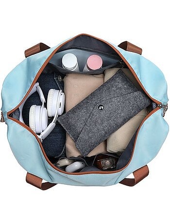 Sac de voyage duffel 40x22x30 cm sec/humide avec trousse - kono