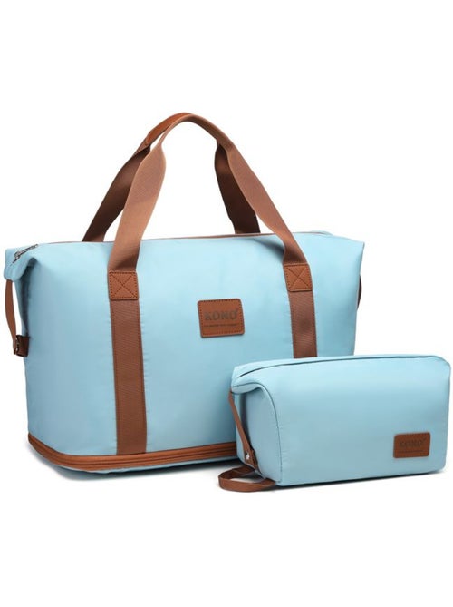 Sac de voyage duffel 40x22x30 cm sec/humide avec trousse - kono - Kiabi