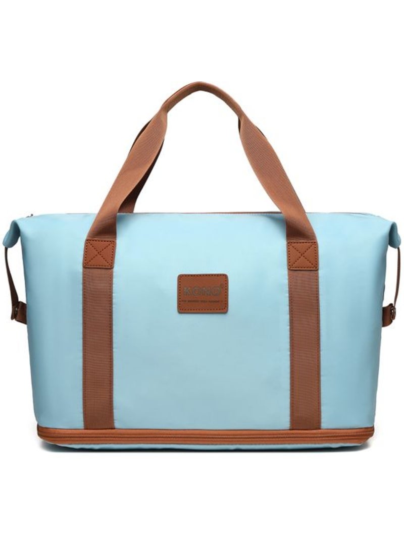 Sac de voyage duffel 40x22x30 cm sec/humide avec trousse - kono Bleu - Kiabi