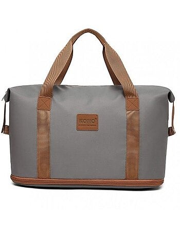 Sac de voyage duffel 40x22x30 cm sec/humide avec trousse - kono