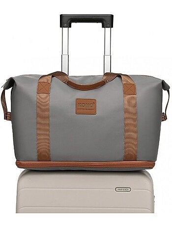 Sac de voyage duffel 40x22x30 cm sec/humide avec trousse - kono