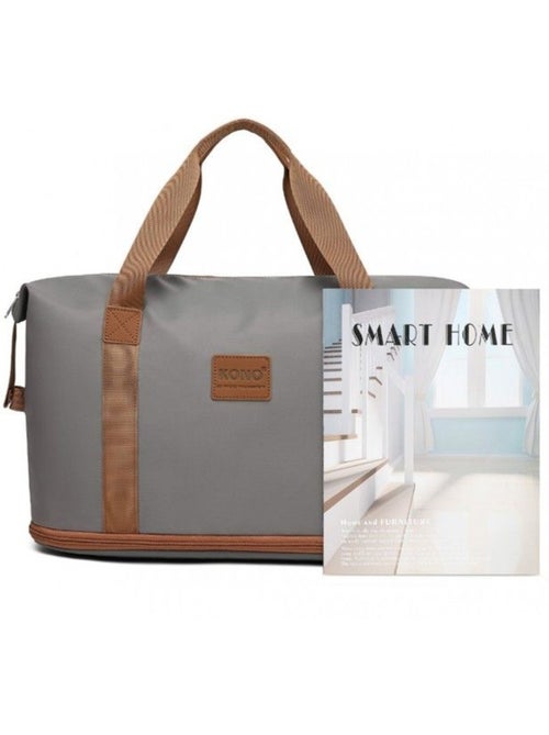 Sac de voyage duffel 40x22x30 cm sec/humide avec trousse - kono - Kiabi Sac de voyage duffel 40x22x30 cm sec/humide avec trousse - kono - Kiabi