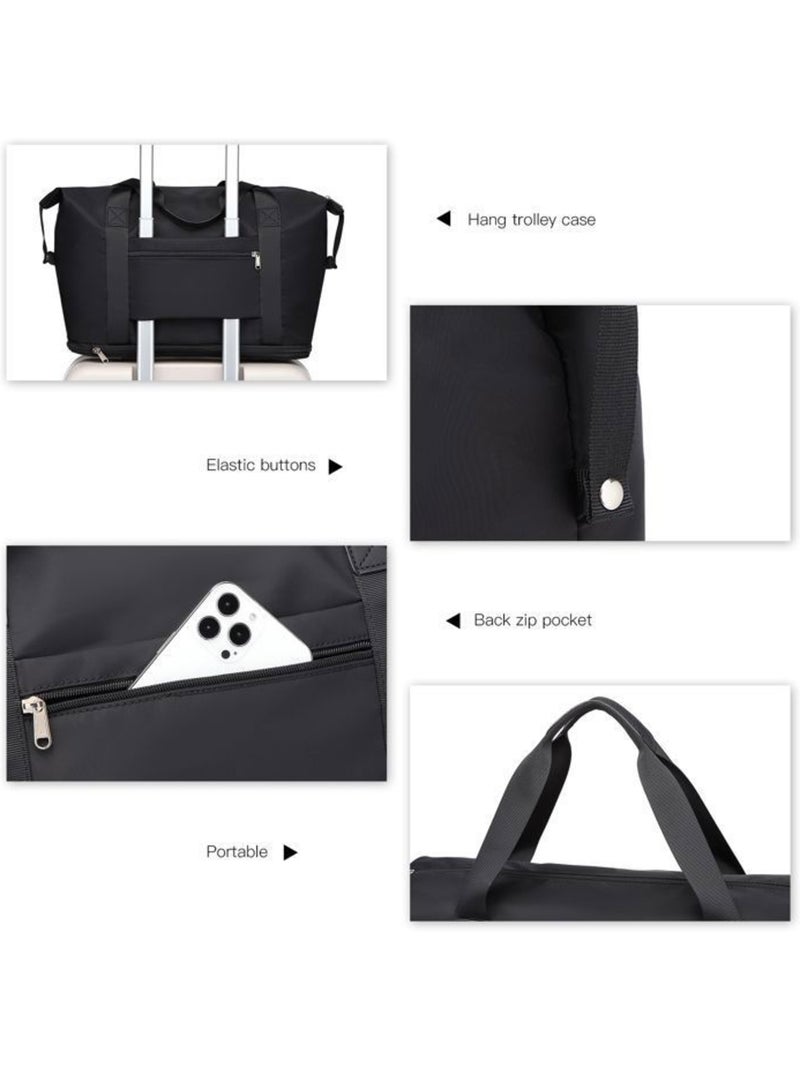Sac de voyage duffel 40x22x30 cm sec/humide avec trousse - kono Noir - Kiabi