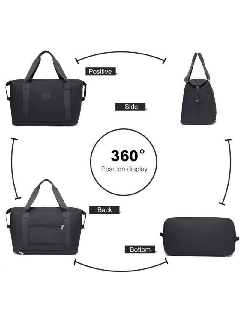 Sac de voyage duffel 40x22x30 cm sec/humide avec trousse - kono Noir - Kiabi
