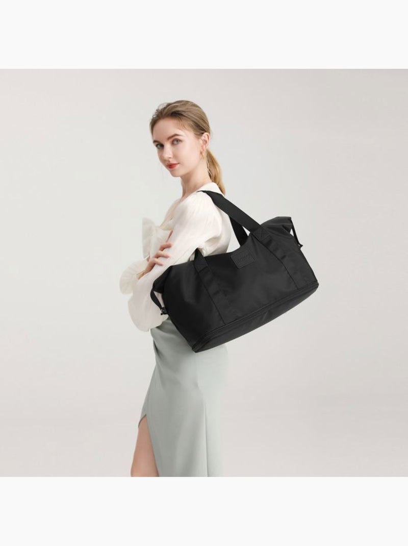 Sac de voyage duffel 40x22x30 cm sec/humide avec trousse - kono Noir - Kiabi