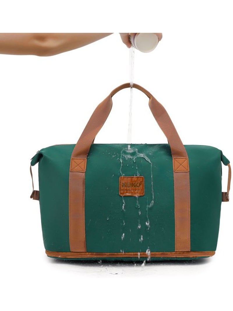 Sac de voyage duffel 40x22x30 cm sec/humide avec trousse - kono Vert - Kiabi