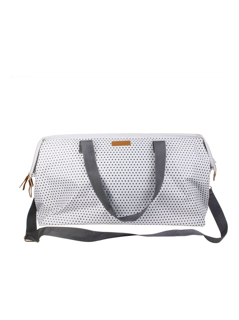 Sac de voyage imperméable à pois avec grande ouverture BABY Blanc - Kiabi